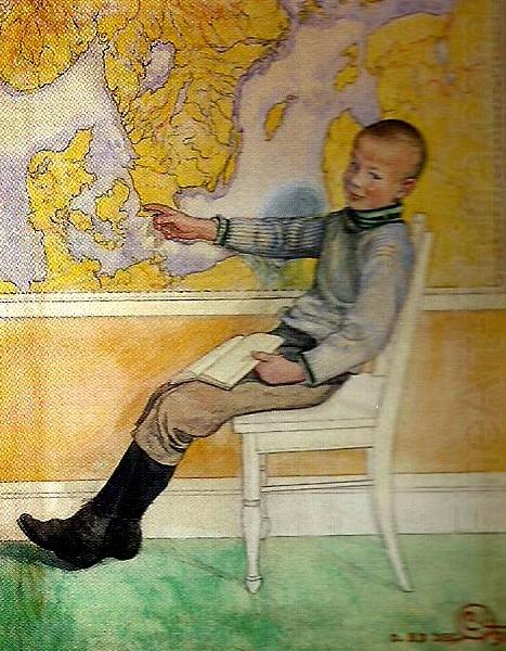 Esbjorn och kartan, Carl Larsson